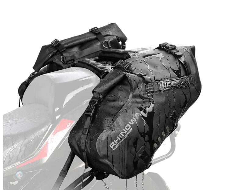 Rhinowalk Su Geçirmez Motosiklet Çantası (XL Beden) 24+24=48Litre Hacim