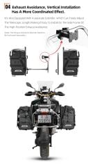 35L Quick Release Yan Çanta, Mechanıc Set – Su Geçirmez, Dayanıklı, Hızlı Tak-Çıkar Sistemli Motosiklet Çantası