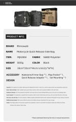 35L Quick Release Yan Çanta, Mechanıc Set – Su Geçirmez, Dayanıklı, Hızlı Tak-Çıkar Sistemli Motosiklet Çantası