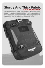 Rhinowalk MJX2001 Mechanic Series 6l Su Geçirmez Crash Bar Çantası – Motosiklet Yan Depo / Tank Üstü