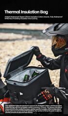 Rhinowalk Fortress Series x Tactical Tail Bag Set – 36 L Ana Çanta + 22 L Donduruculu Ek Çanta | Kask Uyumlu, Suya Dayanıklı, Termal