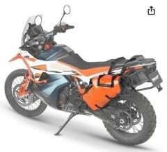 Rhinowalk Su Geçirmez Motosiklet Çantası (M Beden) 9+9=18LITRE Hacim Turuncu Renk