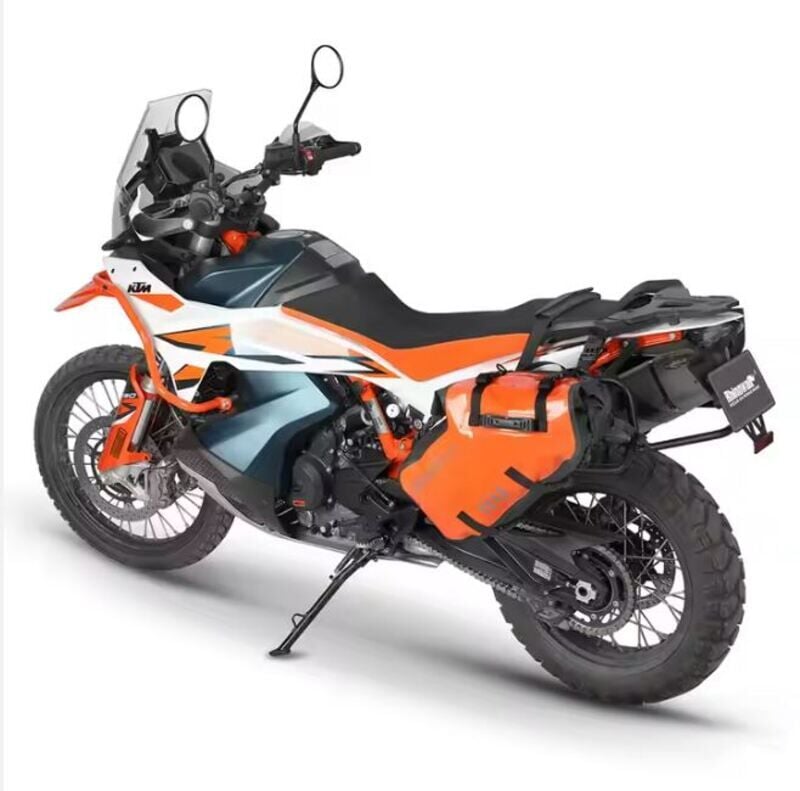 Rhinowalk Su Geçirmez Motosiklet Çantası Turuncu (L Beden) 14+14=28LITRE Hacim