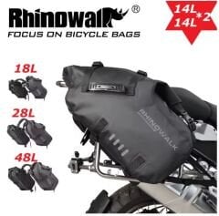 Rhinowalk Su Geçirmez Motosiklet Çantası (L Beden) 14+14=28Litre Hacim