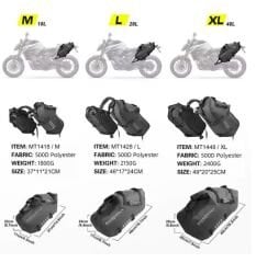 Rhinowalk Su Geçirmez Motosiklet Çantası (M Beden) 9+9=18Litre Hacim
