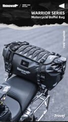 Rhinowalk Su Geçirmez Motosiklet Duffel Çanta 20LT – Kuyruk Çantası, Arka Koltuk Çantası, Roll-Top Seyahat Ekipman Çantası