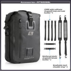 Rhinowalk MT2208BK 8L Modüler Su Geçirmez Motor Çantası