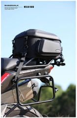 Rhinowalk MTR2335KC Katlanabilir / Genişleyebilir Sert Kasa Motor Kuyruk Çantası — 23L→35L, %100 Su Geçirmez İç Torba, EVA Hardshell, Universal Montaj