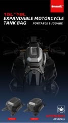 Rhinowalk MTR3001KC Su Geçirmez Genişleyebilir Motosiklet Tank Çantası (15-18L)