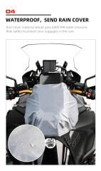 Rhinowalk MTR3001KC Su Geçirmez Genişleyebilir Motosiklet Tank Çantası (15-18L)