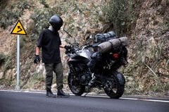 Rhinowalk MTR4045BK 33-45L, Genişletilebilir Su Geçirmez Motosiklet Kuyruk Çantası