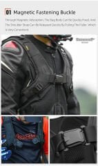 Rhinowalk Mechanic X MJX2005BK 23L Su Geçirmez Molle Motorcu Sırt Çantası – Kask Tutucu, Yağmur Kılıfı