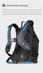 Rhinowalk Mechanic X MJX2005BK 23L Su Geçirmez Molle Motorcu Sırt Çantası – Kask Tutucu, Yağmur Kılıfı