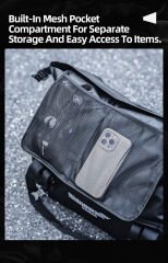 Rhinowalk Su Geçirmez Motosiklet Duffel Çanta 40Lt – Kuyruk Çantası, Arka Koltuk Çantası, Roll-Top Seyahat Ekipman Çantası