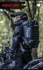 Rhinowalk Su Geçirmez Motosiklet Duffel Çanta 40Lt – Kuyruk Çantası, Arka Koltuk Çantası, Roll-Top Seyahat Ekipman Çantası