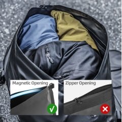 Rhinowalk Su Geçirmez Motosiklet Duffel Çanta 65Lt – Kuyruk Çantası, Arka Koltuk Çantası, Roll-Top Seyahat Ekipman Çantası