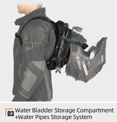 Rhinowalk 9L Su Geçirmez MOLLE Sistemli Motosiklet Depo Çantası