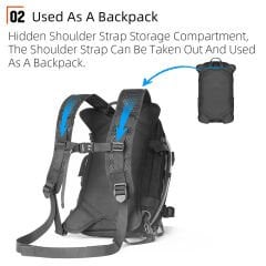 Rhinowalk 9L Su Geçirmez MOLLE Sistemli Motosiklet Depo Çantası