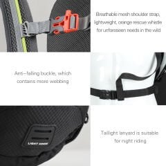 Rhinowalk X20801B 20L / Outdoor Sırt Çantası - Suya Dayanıklı, Hidratasyon Bölmeli, Hava Alır Sırt Paneli