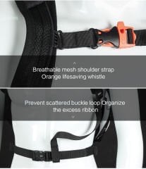 Rhinowalk RK1880 12L / Outdoor Sırt Çantası - Suya Dayanıklı, Hidratasyon Bölmeli, Hava Alır Sırt Paneli