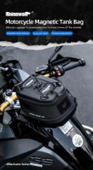 Rhinowalk MJX2011 Manyetik Hızlı Sök-Tak Tank Çantası – Su Geçirmez, Geniş Hacimli, Mıknatıslı Motosiklet Tank Çantası