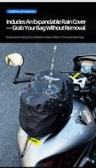 Rhinowalk MJX2011 Manyetik Hızlı Sök-Tak Tank Çantası – Su Geçirmez, Geniş Hacimli, Mıknatıslı Motosiklet Tank Çantası