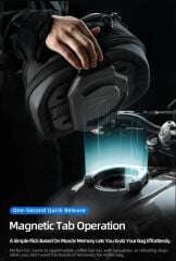 Rhinowalk MJX2011(Turuncu) Manyetik Hızlı Sök-Tak Tank Çantası – Su Geçirmez, Geniş Hacimli, Mıknatıslı Motosiklet Tank Çantası
