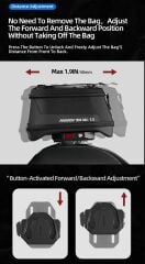 Rhinowalk MJX2011(Turuncu) Manyetik Hızlı Sök-Tak Tank Çantası – Su Geçirmez, Geniş Hacimli, Mıknatıslı Motosiklet Tank Çantası