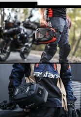 Rhinowalk MJX2011(Turuncu) Manyetik Hızlı Sök-Tak Tank Çantası – Su Geçirmez, Geniş Hacimli, Mıknatıslı Motosiklet Tank Çantası