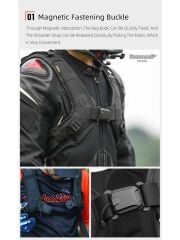 Rhinowalk Mechanic x MJX2005BK 23L Su Geçirmez Molle Motorcu Sırt Çantası – Kask Tutucu, Yağmur Kılıfı