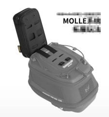 Rhinowalk MTR009BK Motosiklet Telefon Çantası – Şeffaf Ekranlı, Ekstra Depolama Alanlı, Suya Dayanıklı, Gidon / Depo Üstü Uyumlu