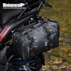Rhinowalk MT2215BK 15L Modüler Su Geçirmez Motor Çantası / Motopack – PVC Kaplamalı Polyester, Evrensel Uyumluluk